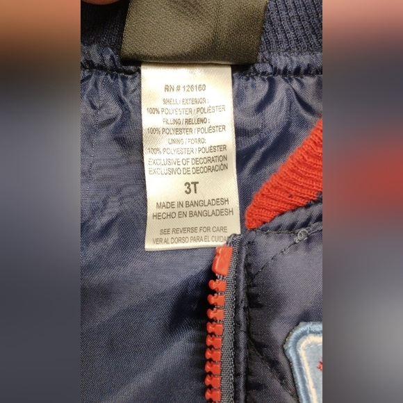 Boys Rock Quilted Vest Puffer Full Zipper Sz 3T Closure F-3 - Picture 7 of 7